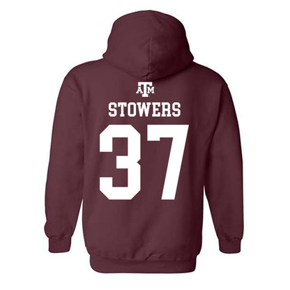 Texas A&M - NCAA Women's Volleyball : Kyndal Stowers - Maroon Out 2026 Hooded Sweatshirt-1