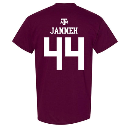 Texas A&M - NCAA Women's Basketball : Fats Janneh - Maroon Out 2026 T-Shirt-1