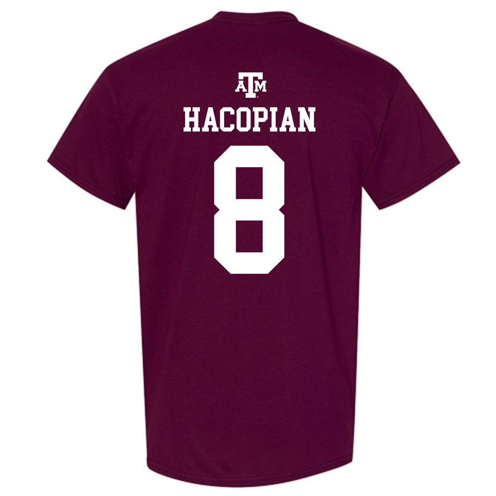 Texas A&M - NCAA Baseball : Christopher Hacopian - Maroon Out 2026 T-Shirt-1