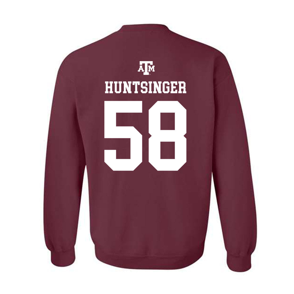 Texas A&M - NCAA Football : William Huntsinger - Maroon Out 2026 Crewneck Sweatshirt-1
