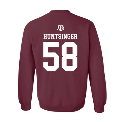 Texas A&M - NCAA Football : William Huntsinger - Maroon Out 2026 Crewneck Sweatshirt-1