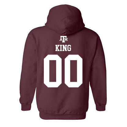 Texas A&M - NCAA Baseball : Cayden King - Maroon Out 2026 Hooded Sweatshirt-1