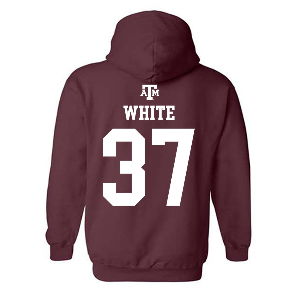 Texas A&M - NCAA Football : Tyler White - Maroon Out 2026 Hooded Sweatshirt-1