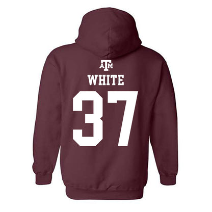 Texas A&M - NCAA Football : Tyler White - Maroon Out 2026 Hooded Sweatshirt-1