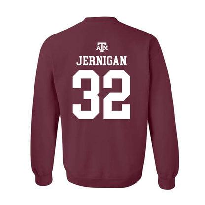 Texas A&M - NCAA Football : Tristan Jernigan - Maroon Out 2026 Crewneck Sweatshirt-1