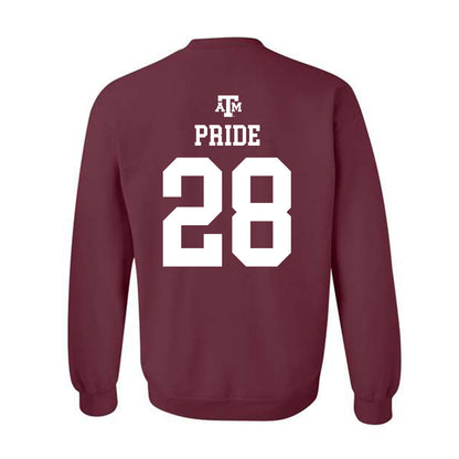 Texas A&M - NCAA Football : Jordan Pride - Maroon Out 2026 Crewneck Sweatshirt-1