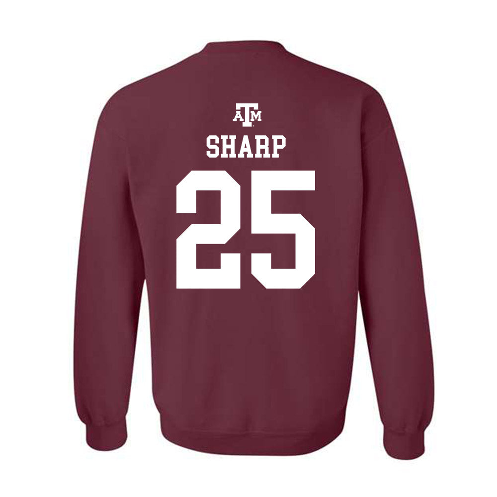 Texas A&M - NCAA Women's Volleyball : Eliza Sharp - Maroon Out 2026 Crewneck Sweatshirt-1