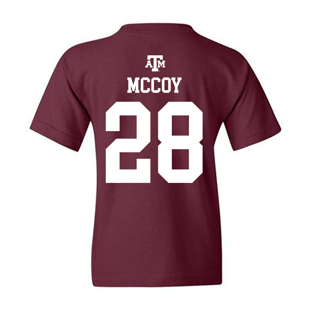 Texas A&M - NCAA Baseball : Caden McCoy - Maroon Out 2026 Youth T-Shirt-1