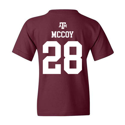 Texas A&M - NCAA Baseball : Caden McCoy - Maroon Out 2026 Youth T-Shirt-1