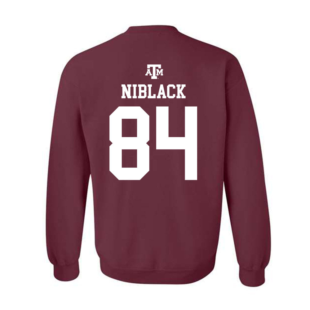 Texas A&M - NCAA Football : Amari Niblack - Maroon Out 2026 Crewneck Sweatshirt-1