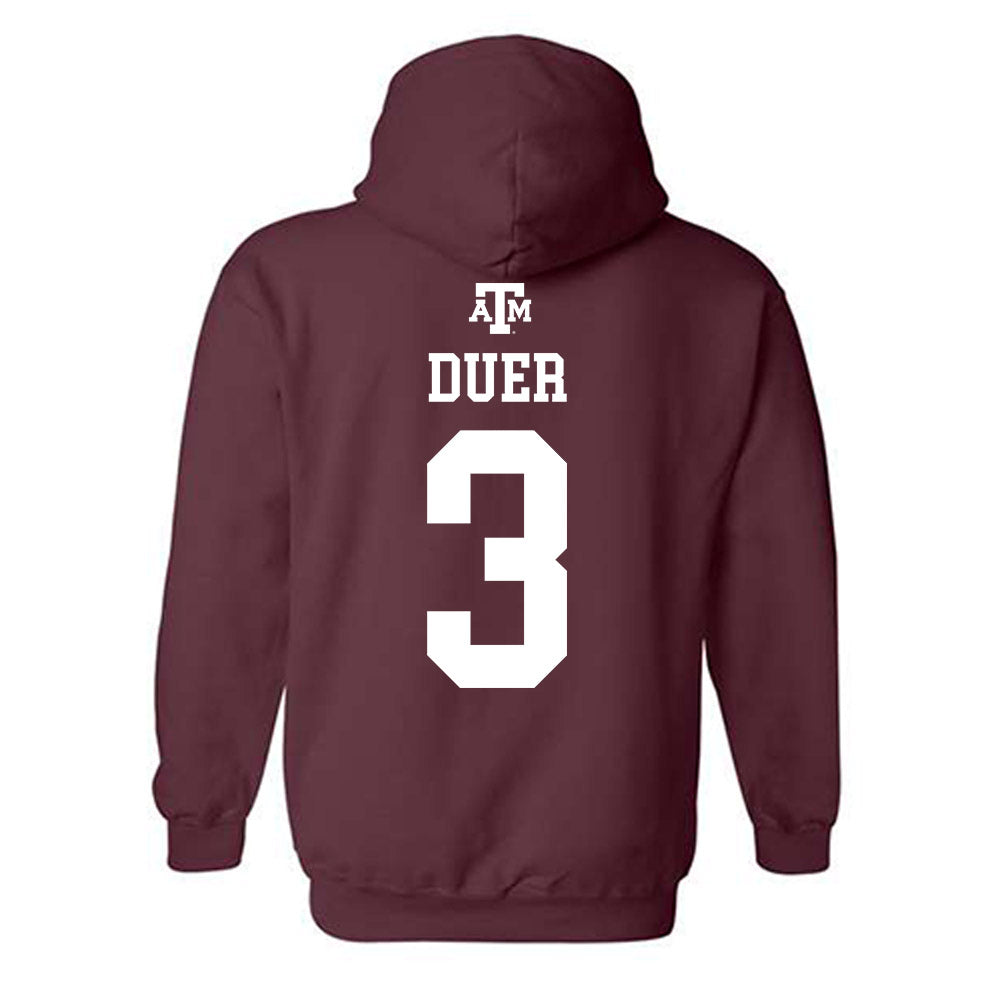 Texas A&M - NCAA Baseball : Jake Duer - Maroon Out 2026 Hooded Sweatshirt-1