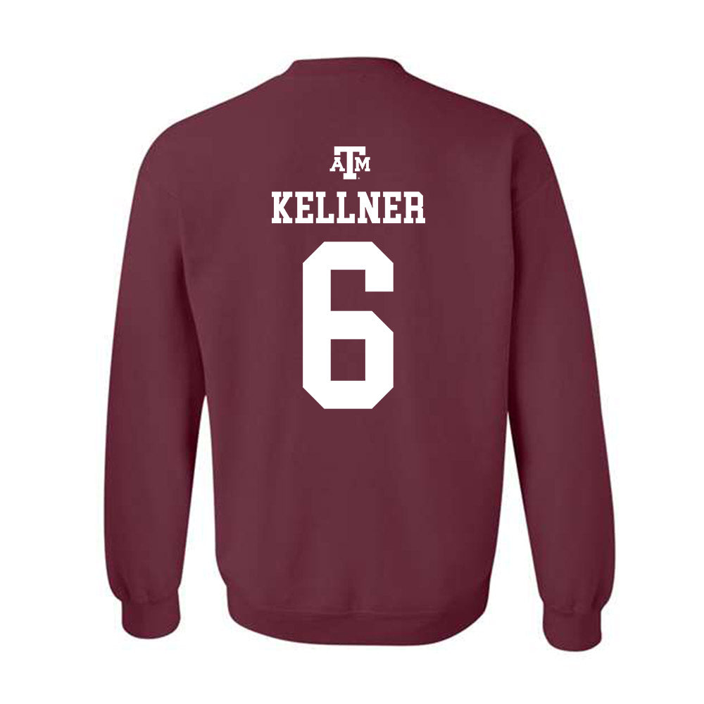 Texas A&M - NCAA Baseball : Boston Kellner - Maroon Out 2026 Crewneck Sweatshirt-1