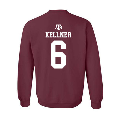 Texas A&M - NCAA Baseball : Boston Kellner - Maroon Out 2026 Crewneck Sweatshirt-1