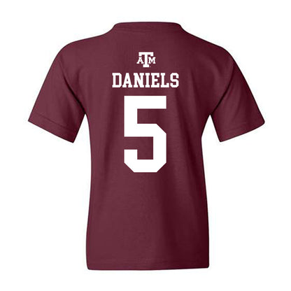 Texas A&M - NCAA Football : Amari Daniels - Maroon Out 2026 Youth T-Shirt-1