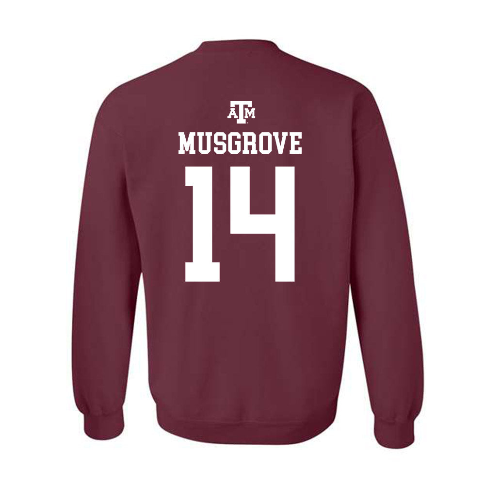 Texas A&M - NCAA Women's Volleyball : Kirra Musgrove - Maroon Out 2026 Crewneck Sweatshirt-1