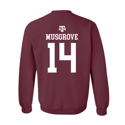 Texas A&M - NCAA Women's Volleyball : Kirra Musgrove - Maroon Out 2026 Crewneck Sweatshirt-1