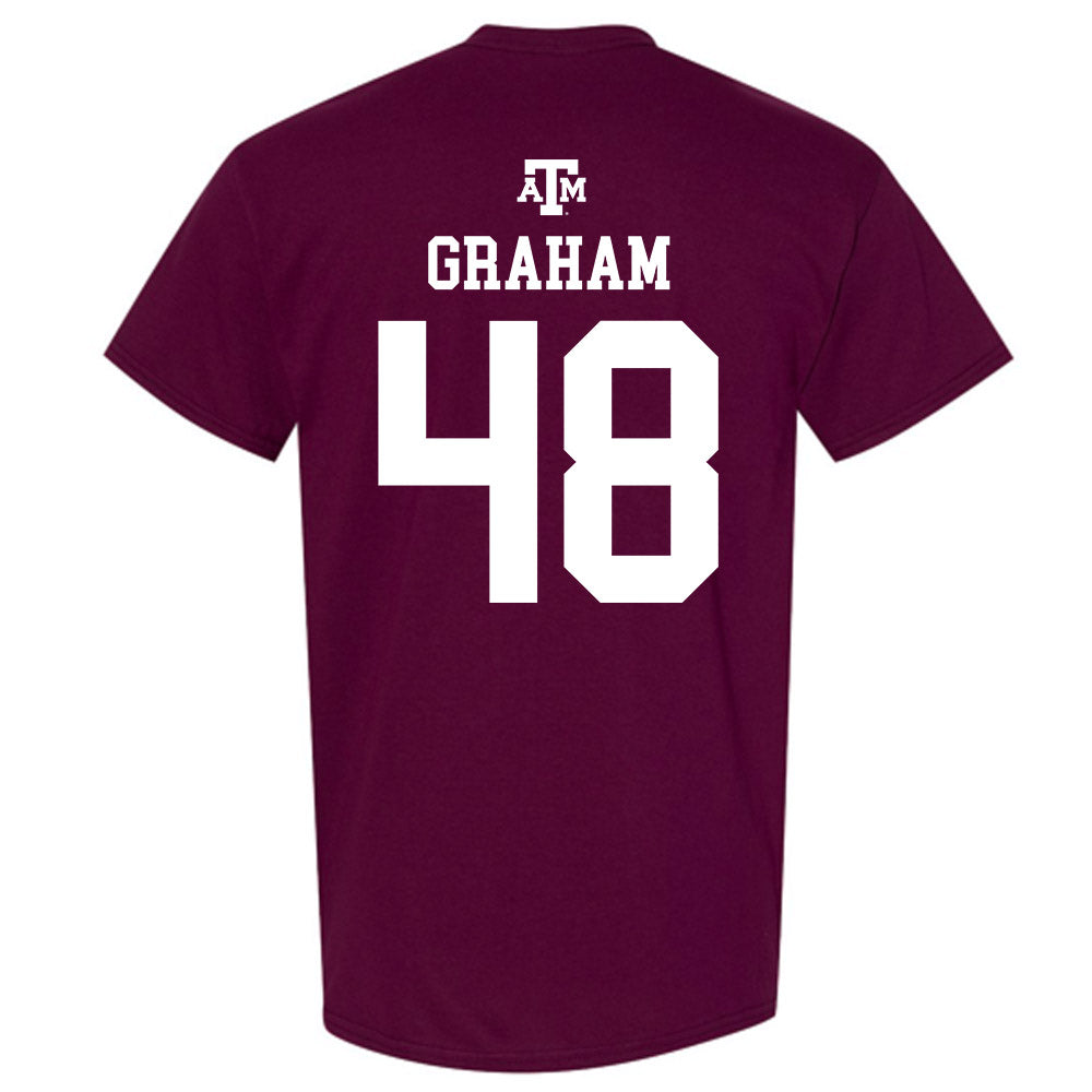 Texas A&M - NCAA Football : Jacob Graham - Maroon Out 2026 T-Shirt-1