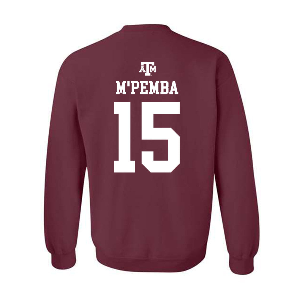Texas A&M - NCAA Football : Sam M'Pemba - Maroon Out 2026 Crewneck Sweatshirt-1