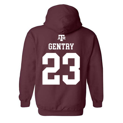 Texas A&M - NCAA Women's Basketball : Gianna Gentry - Maroon Out 2026 Hooded Sweatshirt-1