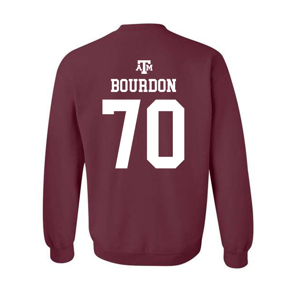 Texas A&M - NCAA Football : Robert Bourdon - Maroon Out 2026 Crewneck Sweatshirt-1