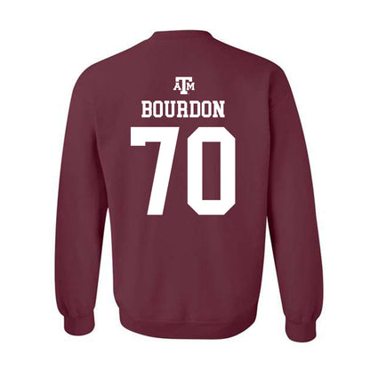 Texas A&M - NCAA Football : Robert Bourdon - Maroon Out 2026 Crewneck Sweatshirt-1