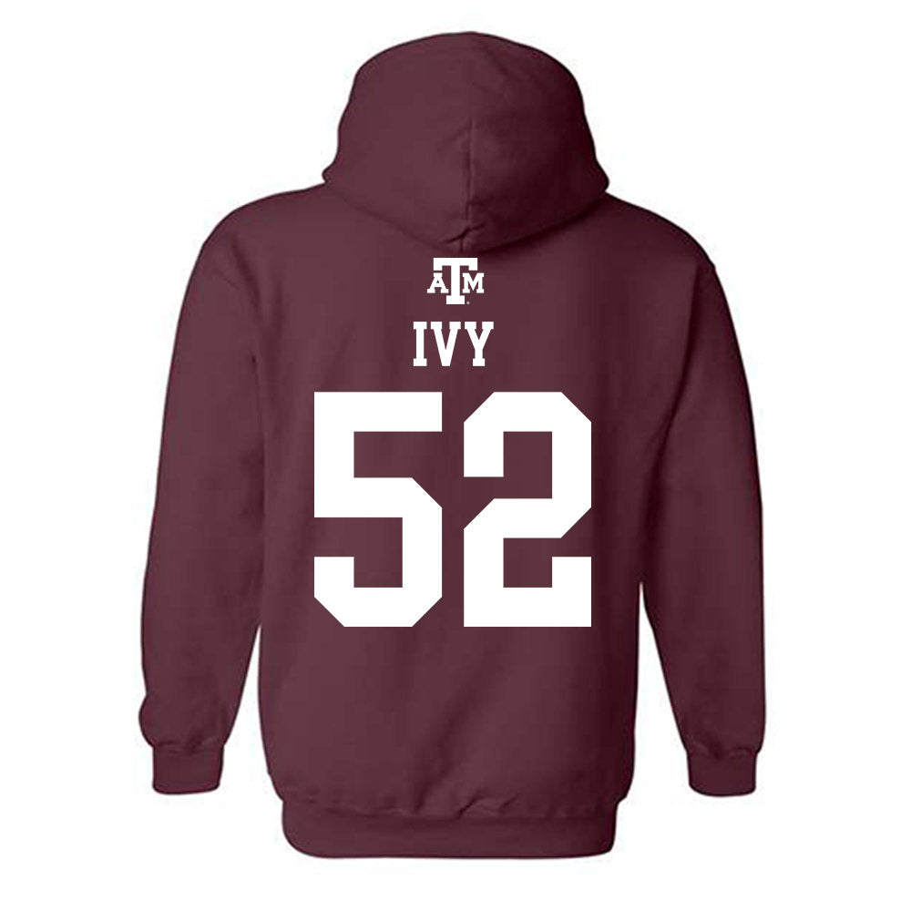Texas A&M - NCAA Football : Blake Ivy - Maroon Out 2026 Hooded Sweatshirt-1