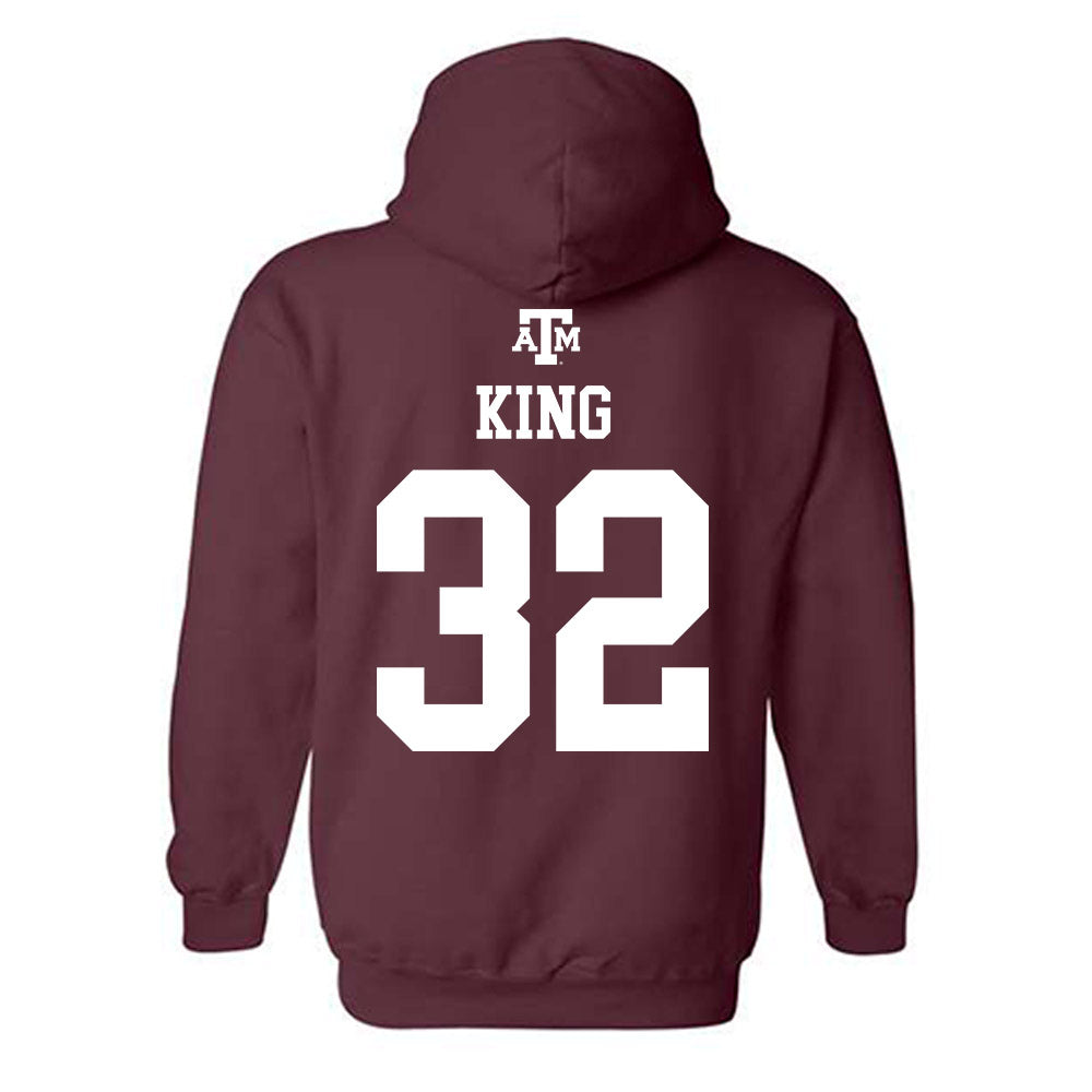 Texas A&M - NCAA Football : Taiyion King - Maroon Out 2026 Hooded Sweatshirt-1