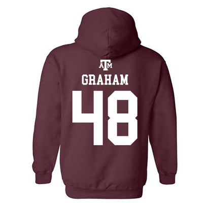 Texas A&M - NCAA Football : Jacob Graham - Maroon Out 2026 Hooded Sweatshirt-1
