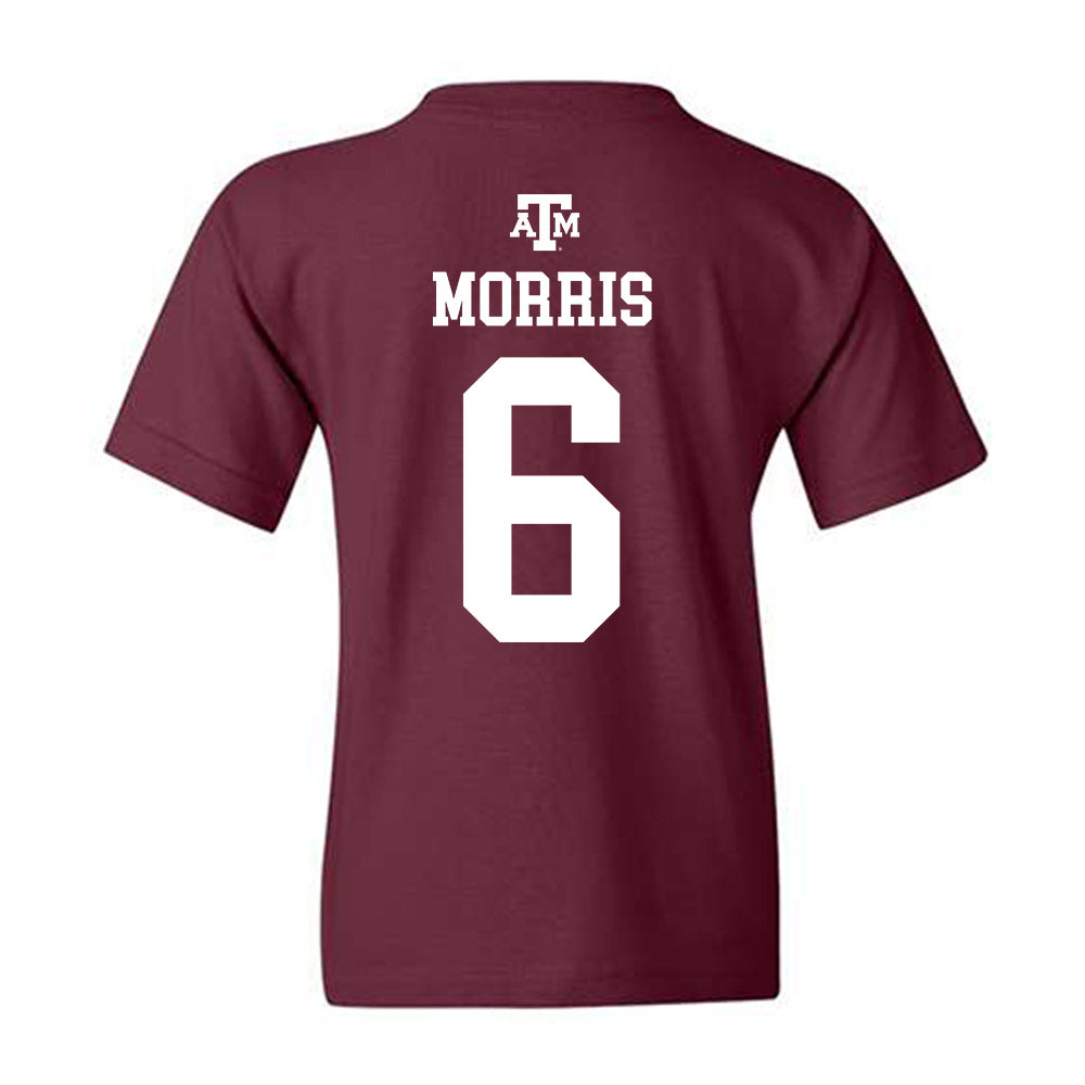 Texas A&M - NCAA Women's Volleyball : Taryn Morris - Maroon Out 2026 Youth T-Shirt-1