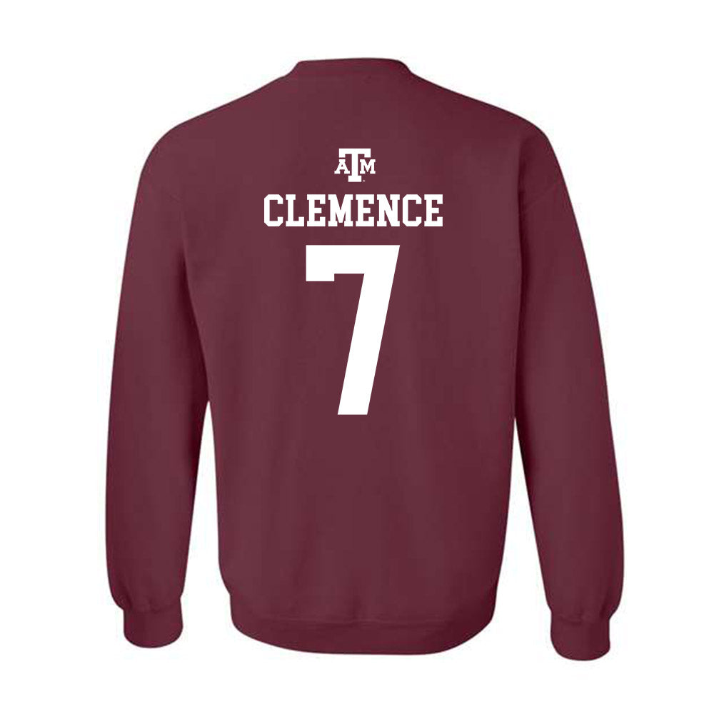 Texas A&M - NCAA Men's Basketball : Zach Clemence - Maroon Out 2026 Crewneck Sweatshirt-1