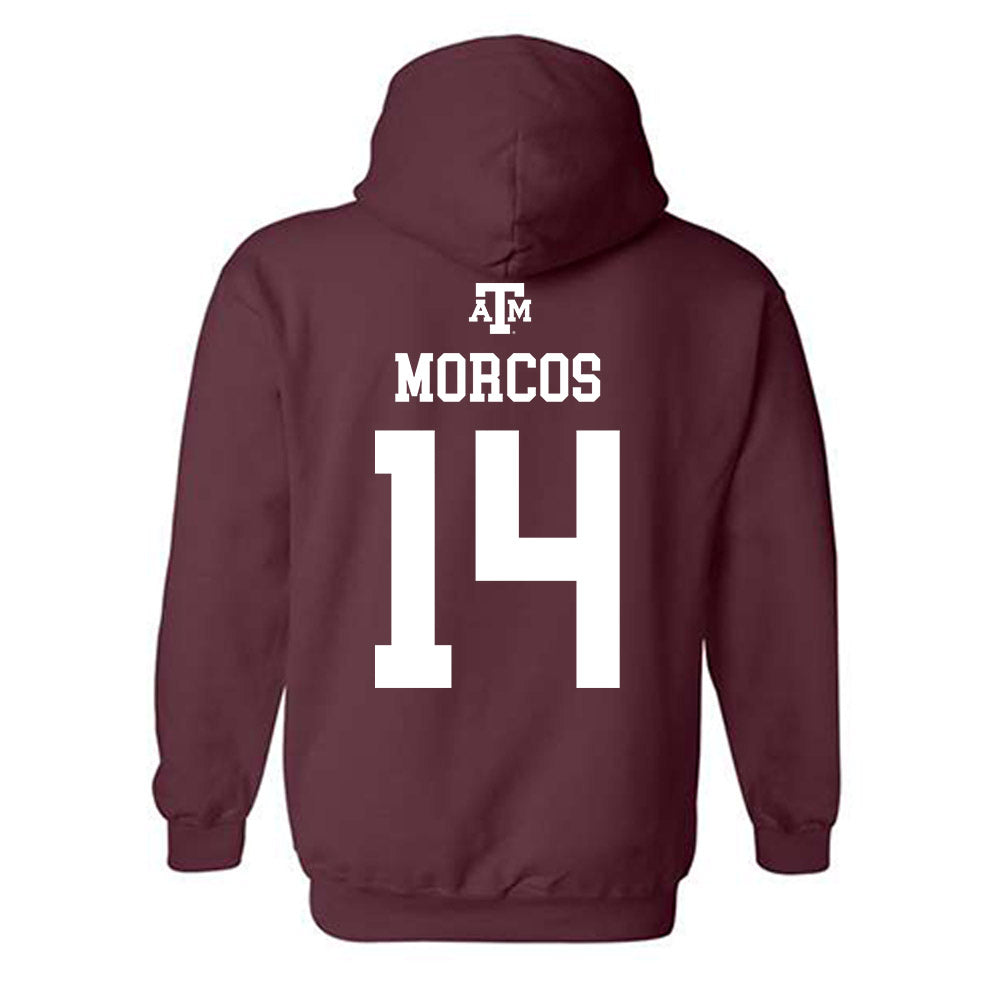 Texas A&M - NCAA Football : Eli Morcos - Maroon Out 2026 Hooded Sweatshirt-1