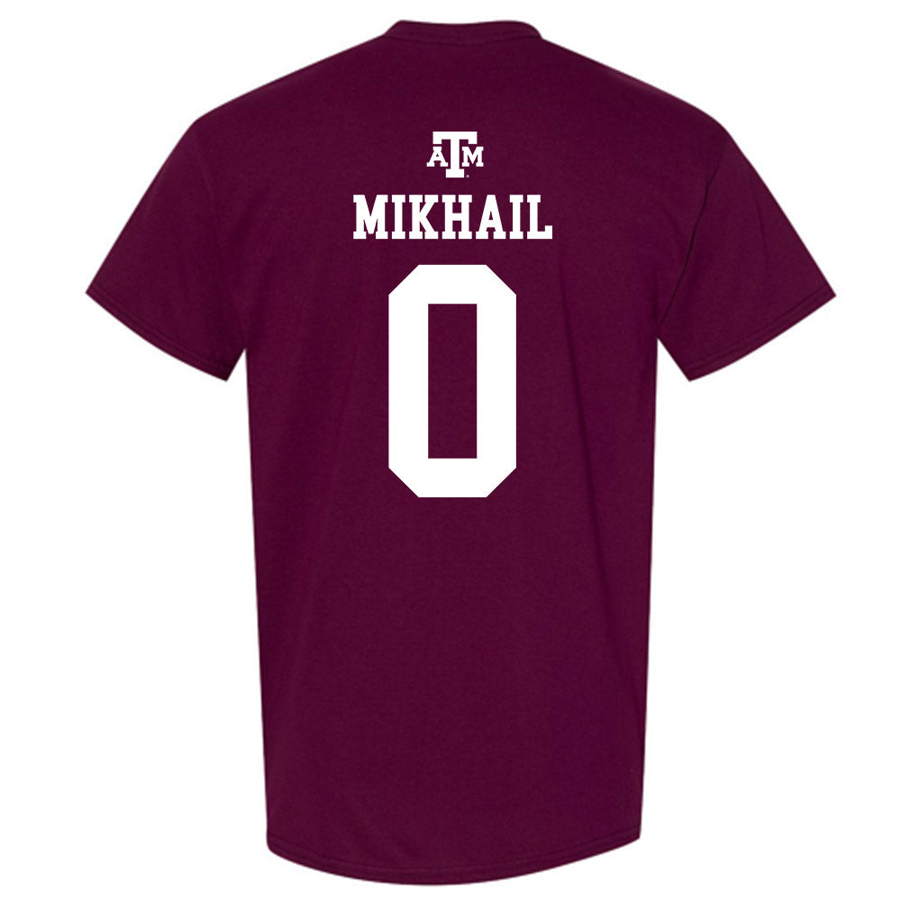 Texas A&M - NCAA Football : Noah Mikhail - Maroon Out 2026 T-Shirt-1