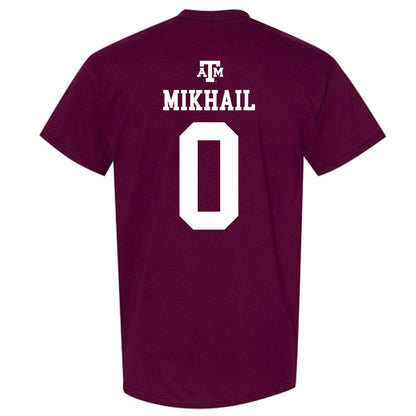 Texas A&M - NCAA Football : Noah Mikhail - Maroon Out 2026 T-Shirt-1