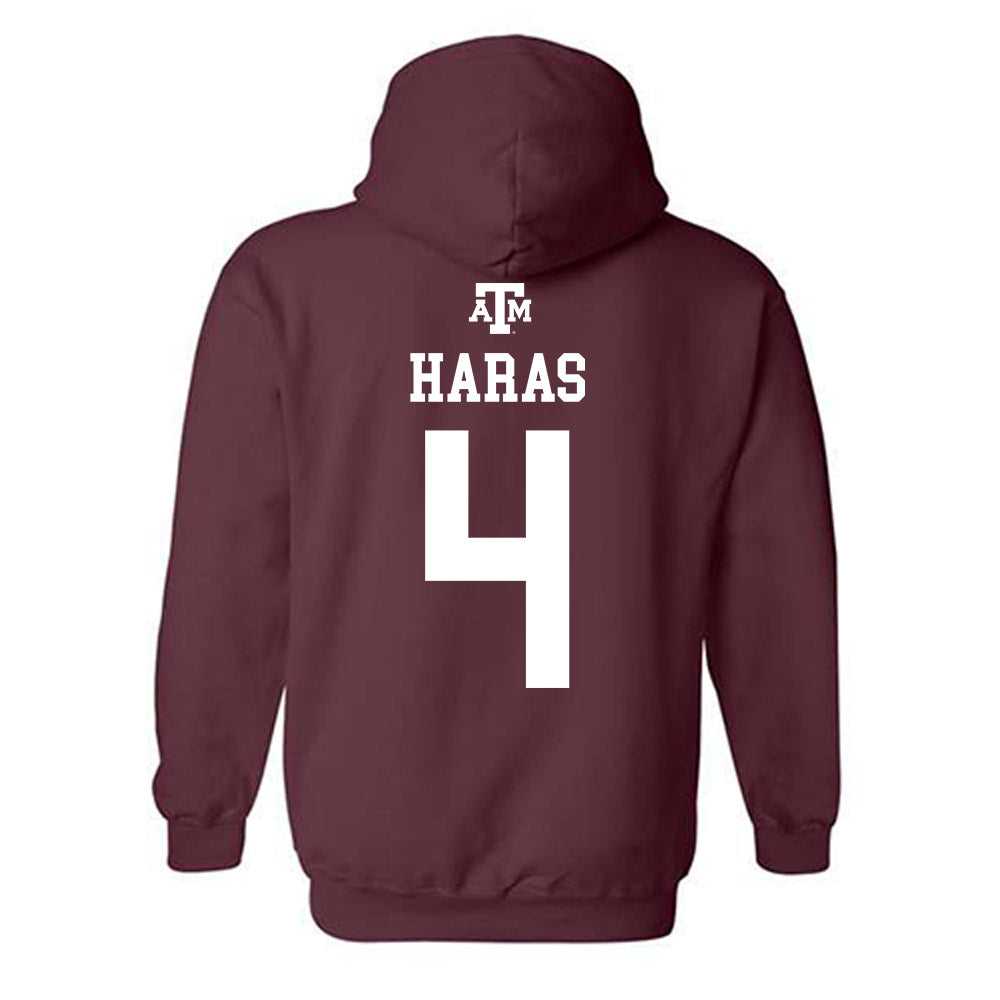 Texas A&M - NCAA Women's Soccer : Juliet Haras - Maroon Out 2026 Hooded Sweatshirt-1