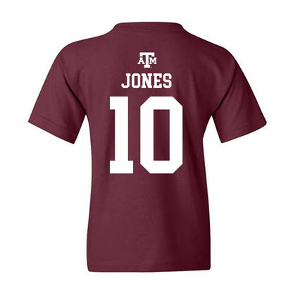 Texas A&M - NCAA Football : Marco Jones - Maroon Out 2026 Youth T-Shirt-1
