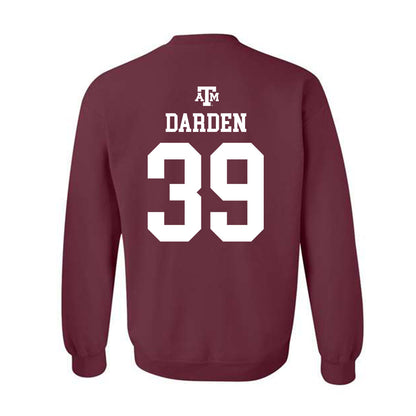 Texas A&M - NCAA Baseball : Ethan Darden - Maroon Out 2026 Crewneck Sweatshirt-1