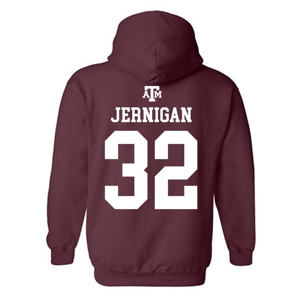 Texas A&M - NCAA Football : Tristan Jernigan - Maroon Out 2026 Hooded Sweatshirt-1