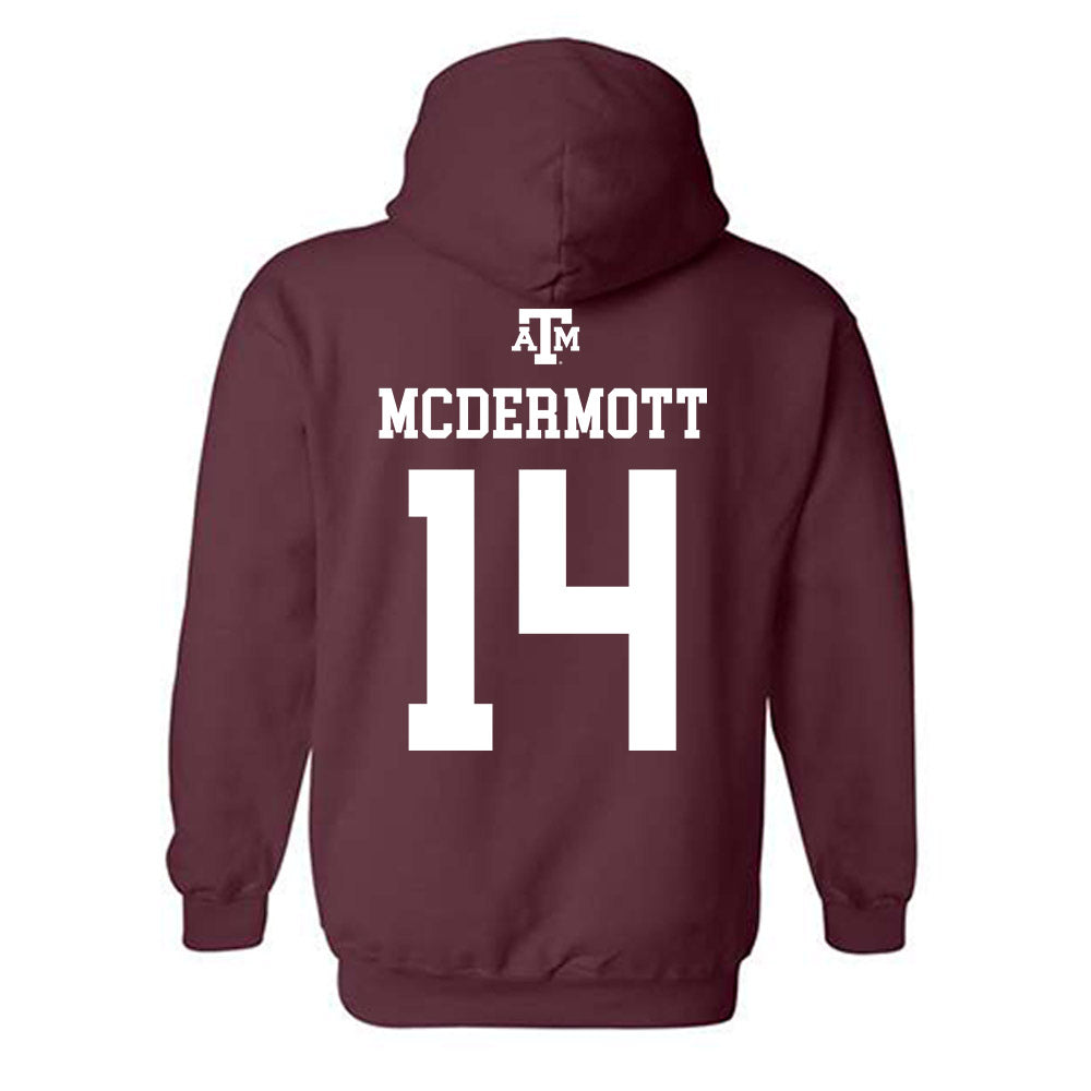 Texas A&M - NCAA Men's Basketball : Chris Mcdermott - Maroon Out 2026 Hooded Sweatshirt-1