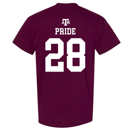 Texas A&M - NCAA Football : Jordan Pride - Maroon Out 2026 T-Shirt-1