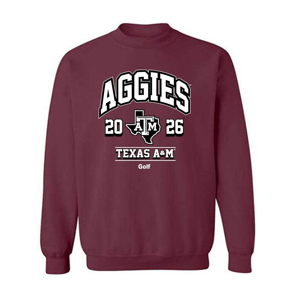 Texas A&M - NCAA Men's Golf : Landon Ashcraft - Maroon Out 2026 Crewneck Sweatshirt-0