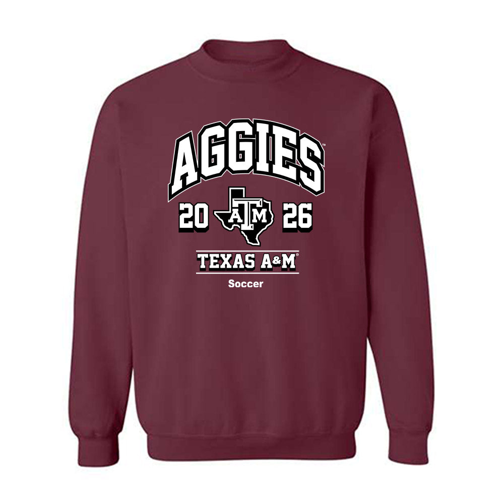 Texas A&M - NCAA Women's Soccer : Blake Hughes - Maroon Out 2026 Crewneck Sweatshirt-0