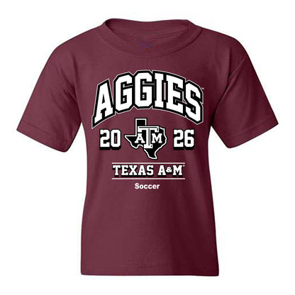 Texas A&M - NCAA Women's Soccer : Trinity Buchanan - Maroon Out 2026 Youth T-Shirt-0