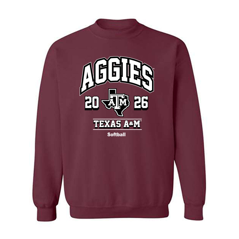 Texas A&M - NCAA Softball : Aubrey Moore - Maroon Out 2026 Crewneck Sweatshirt-0