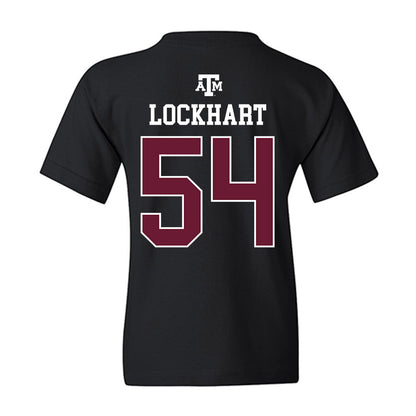Texas A&M - NCAA Football : Jordan Lockhart - Black Out 2026 Youth T-Shirt-1