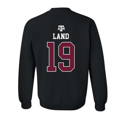 Texas A&M - NCAA Football : Paxton Land - Black Out 2026 Crewneck Sweatshirt-1