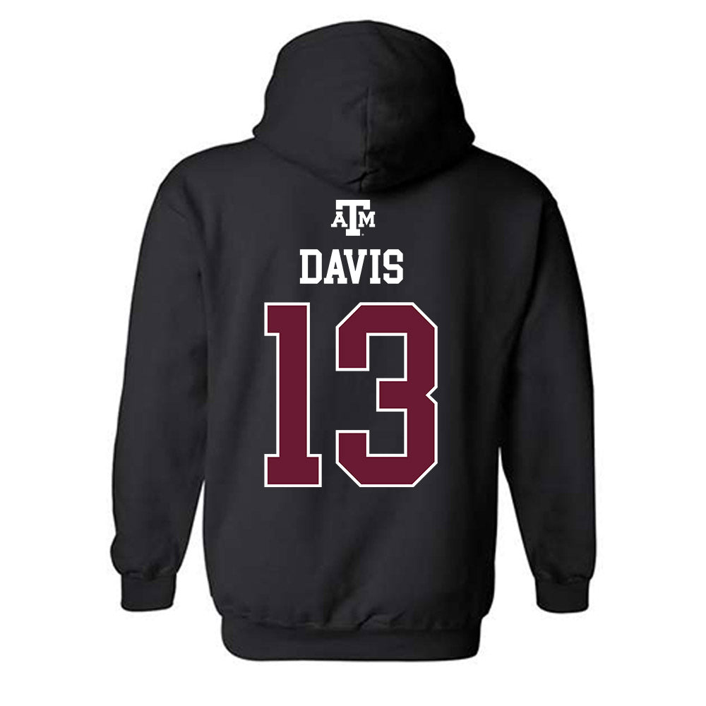 Texas A&M - NCAA Football : Myles Davis - Black Out 2026 Hooded Sweatshirt-1