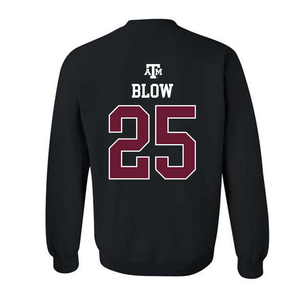 Texas A&M - NCAA Women's Basketball : Salese Blow - Black Out 2026 Crewneck Sweatshirt-1