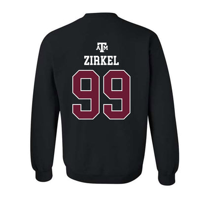 Texas A&M - NCAA Football : Jared Zirkel - Black Out 2026 Crewneck Sweatshirt-1