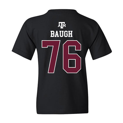 Texas A&M - NCAA Football : Trovon Baugh - Black Out 2026 Youth T-Shirt-1