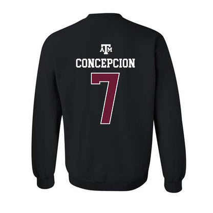 Texas A&M - NCAA Football : Kevin Concepcion - Black Out 2026 Crewneck Sweatshirt-1